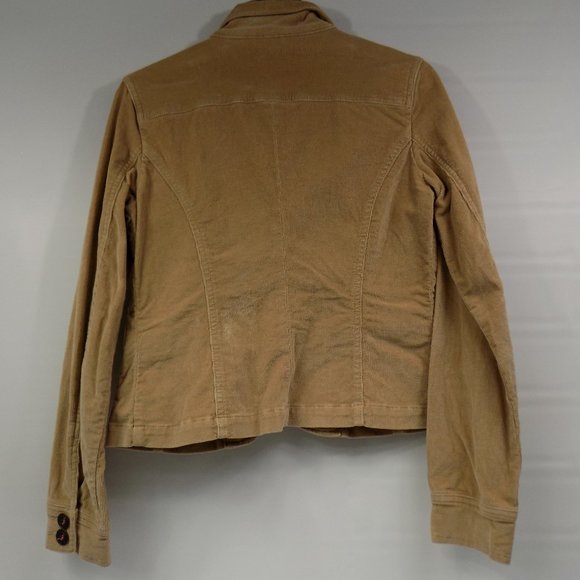 Plugg Tan Corduroy Button Front Blazer Jacket Size Small READ DESCRIPTION! - Picture 7 of 12